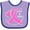 Lavender and Purple, variant on Inktastic Love, Care, Cure Breast Cancer Awareness Pink Ribbon Boys or Girls Baby Bib