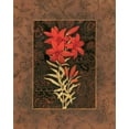 thumbnail image 2 of Brent, Paul 26x32 Gold Ornate Wood Framed with Double Matting Museum Art Print Titled - Damask Lily, 2 of 4