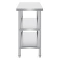 thumbnail image 1 of KFFKFF Table de Préparation Alimentaire en Acier Inoxydable, Dimensions 18 x 36 x 34 Pouces, Poste de Travail de Cuisine de Qualité Commerciale, Comprend 2 Étagères Modifiables, Table de Préparation Robuste et Table de Travail en Métal, 1 of 9