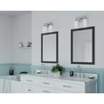 thumbnail image 3 of Alexa Collection Two-Light Brushed Nickel Etched Linen With Clear Edge Glass Modern Bath Vanity Light, 3 of 6