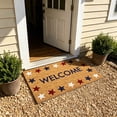 thumbnail image 5 of Patriotic Door Mat 4th of July Bow Flag Floor Doormats Independence Day Star Welcome Non Slip Mats for Front Porch Decor 20*30in, 5 of 8