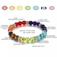 thumbnail image 3 of RSAMD 7 Chakra Lava Rock Bead Bracelet Volcanic Stone Essential Oil Diffuser Bangle-10#, 3 of 6
