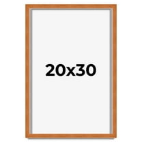 20x30 Shadow Box Frame Brown | 0.875 Inches Deep Real Wood Contemporary Shadowbox Display Frame |