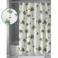 thumbnail image 3 of Summer Green Palm Trees on White Shower Curtain for Bathroom, Tropical Plants Seamless Waterproof Shower Curtains Washable Quick Dry with Hooks Bathtub Curtains 60x72 IN, 3 of 7