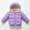 Purple, variant on 1-7T Baby Girl Boy Winter Fleece Coats Toddler Warm Cotton-padded Jackets Kids Thick Down-filled Outerwear