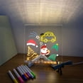 thumbnail image 1 of SGACAI Tablero de mensajes LED acrílico regrabable creativo con 7 rotuladores de colores, 1 of 7