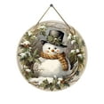 thumbnail image 1 of Wooden Christmas Sign 20 cm x 20 cm With Holiday Themed Design And Multicolor Festive Decorations For Indoor Christmas Decor, 1 of 6