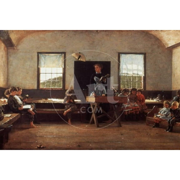 Winslow Homer the Country School, Figurative Unframed Photographic Print Wall Art Sold by Art.Com