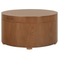 thumbnail image 6 of Safavieh Storage Round Wood Coffee Table, Walnut, 6 of 12
