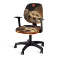 thumbnail image 3 of CHAQLIN Stretchable Rotating Chair Protectors, 2 Piece Polyester Fabric Office Chair Cover for High Back Boss Chair, 3 of 8