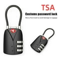 thumbnail image 3 of Security Hardware Accessories Anti-Theft Suitcase TSA Customs Password Lock 3-Digit Security Padlock Code Padlock Smart Combination Lock, 3 of 8