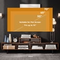 thumbnail image 4 of TV Stand for TVs up to 70" with Open Storage Compartments,Entertainment Center Media Console for Living Room, Bedroom,Rustic Brown, 4 of 8