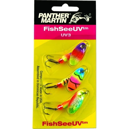 UPC: 0023634343312 | Panther Martin FishSeeUV Ultra Violet Kit 3-Pack Spinnerbaits