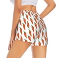 thumbnail image 3 of Bixox Women's Carrot pattern 2 in 1 Running Shorts - Lightweight Athletic Workout Gym Yoga Shorts Liner with Pockets - Large, 3 of 7