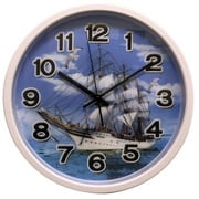 Clock With Ship Design With 3d Hologram