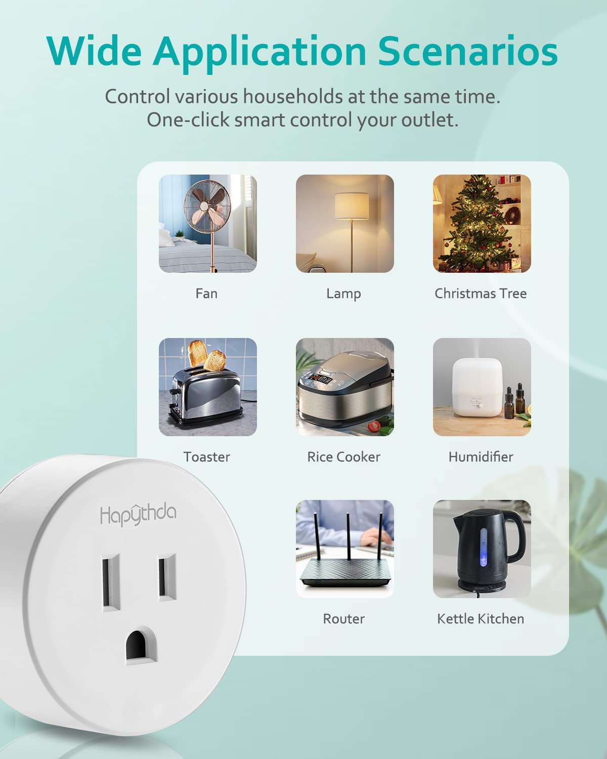 Happyline Two Remote Control Outlet Plug Wireless On Off Power