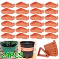 thumbnail image 2 of Pies Para Macetas De Flores/Plantas, 24 Piezas Elevadores De Macetas Invisibles Soporte Triangular Elevadores De Macetas Invisibles Para Plantas De Jard铆n De Interior Y Exterior, Transpirabilidad Y P, 2 of 7
