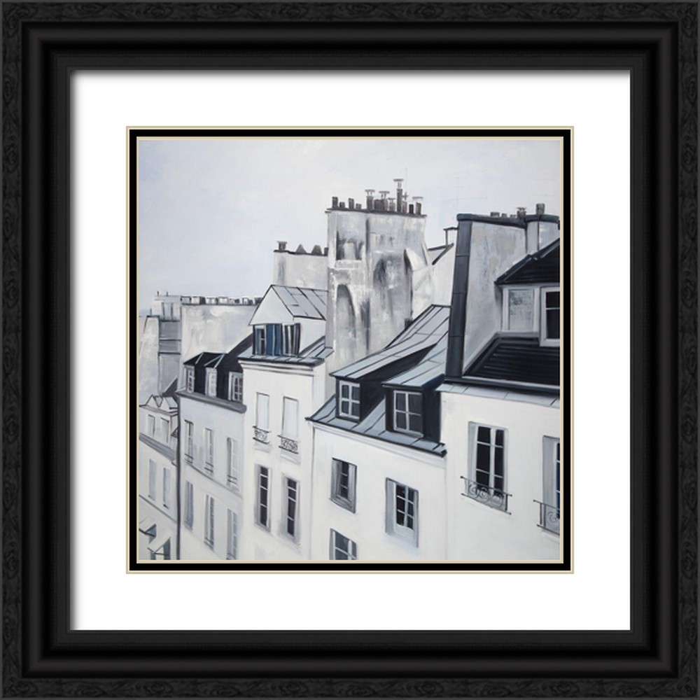 Atelier B Art Studio 15x15 Black Ornate Wood Framed with Double Matting Museum Art Print Titled