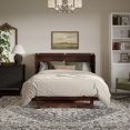 thumbnail image 3 of Santa Fe Lit Escamotable Coffre en Bois Format Grand avec Matelas et Chargeur Intégré, Noyer, 3 of 19