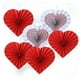 thumbnail image 4 of 6x abanicos de papel con forma de corazón para el Día de San Valentín, decoraciones colgantes, regalos del Día de San Valentín para niños, abanicos en, 4 of 9