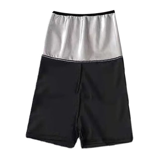 Qarigey Pantalones ajustados de sudor para mujer, mallas moldeadoras de cuerpo de compresión de cintura, pantalones cortos de entrenamiento Prendas para la parte inferior del cuerpo quinto pantalón L