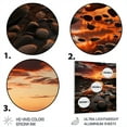 thumbnail image 3 of Designart "Glowing Sunset in Florida" Florida Metal Wall Art, 3 of 5