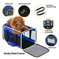 thumbnail image 6 of Conlun Cat Dog Carrier,Soft-Sided Pet Carriers for Dogs with 4-Sided Mesh,Cat Transport for Large Cats Small Dog Up to 9.9Kg,Collapsible Dat Travel Carrier-L,Blue, 6 of 8