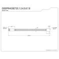 thumbnail image 2 of Kingston Brass GSSPRHOSE297 29" Braided Pull Down Kitchen Faucet Spray Hose, Brushed Brass, 2 of 3
