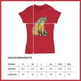 thumbnail image 5 of Tee Hunt You Only Live Once T-Shirt Cute Neon Dolphin Dean Russo Art Women's T-Shirt Tee, Red, Large, 5 of 5