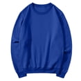 thumbnail image 6 of UDAUDU Sweatshirt for Women Fall Winter Casual Fleece Crewneck Oversized Sweatshirt Loose Fit Comfy Long Sleeve Comfortable Soft Pullover Tops Blue M, 6 of 8