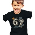 thumbnail image 2 of Checkered 6 7 Basketball, Skateboard & Gaming Shirt for Boys Funny Meme Graphic Tee for Kids Black Shirt Youth Small, 2 of 5