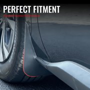 Ikon Motorsports 4PCS Front Rear Mud Flaps for 2023-2026 Subaru Solterra & 2023-2025Toyota bZ4X, PK389-42P10-TP PK38942P10SP