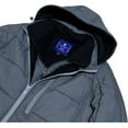 thumbnail image 2 of Men's Heavy Padded Full Fleece Insulated Jacket Negative Degree Canadian Winter Weather Coat with Removable Hood, 2 of 5