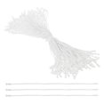 thumbnail image 1 of 100 Pcs Cotton Hang Tag String, 8 Inch White Snap Lock Pins Loop Fastener Price Tag Ties for Clothes Shoes Luggage, 1 of 7