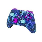 Custom Controllerzz Designer Series Custom Wireless Controller for PC, Windows, Series X/S & One - Multiple Designs Available (Midnight Surge & Purple Chrome Inserts)