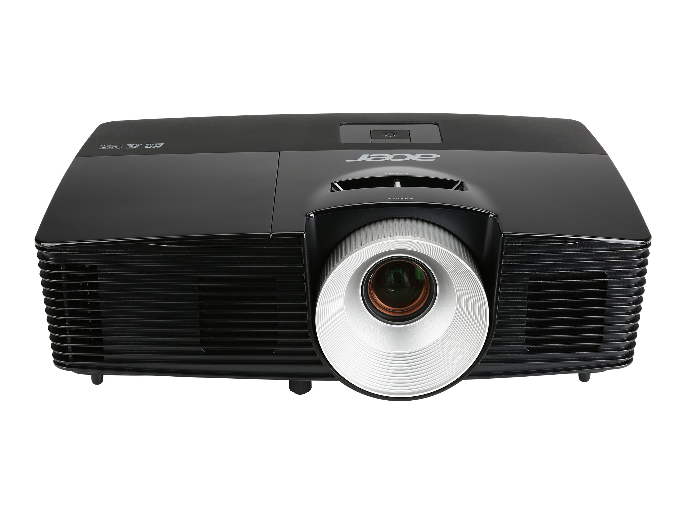 Acer P1383W - DLP projector - P-VIP - portable - 3D - 3100 ANSI lumens - WXGA (1280 x 800) - 16:10 - black - image 2 of 7