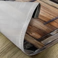 thumbnail image 5 of Ambesonne Antique Place Mats Set of 4, Rustic Rural Wood Door, Standard Size, Brown Orange, 5 of 6