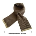 thumbnail image 2 of Kids Knitted Scarf Fashion Solid Color Toddler Soft Warm Scarves, 2 of 5