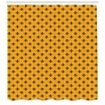 thumbnail image 3 of Ambesonne Fleur De Lis Shower Curtain, Retro Checkered, 69"Wx84"L, Marigold Purple, 3 of 3