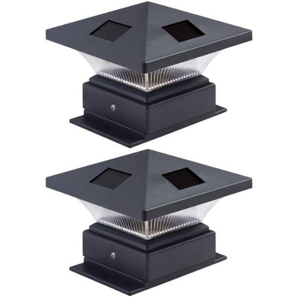 Westinghouse 2 Pack Pagoda II Black Solar Post Cap Lights for 4 x 4 Wood Posts - image 2 of 3