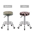 thumbnail image 5 of Round Bar Stool Seat Covers, cow spots Cute girly print Elastic Round Chair Cover Stool Seat Slipcover Bar Stool Cushions Round Pad for 12-14 inch, 5 of 7