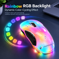 Wireless Mouse LED Rechargeable Computer Mice with 9 Color LED Lights ...