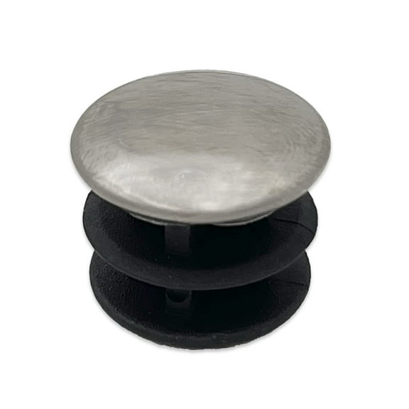 Flyshop 8 PCS Stainless Steel Surface Round Chair Leg Glide Plastic Tube Insert Black Pipe Tubing End Cap (13/16", 20 mm)