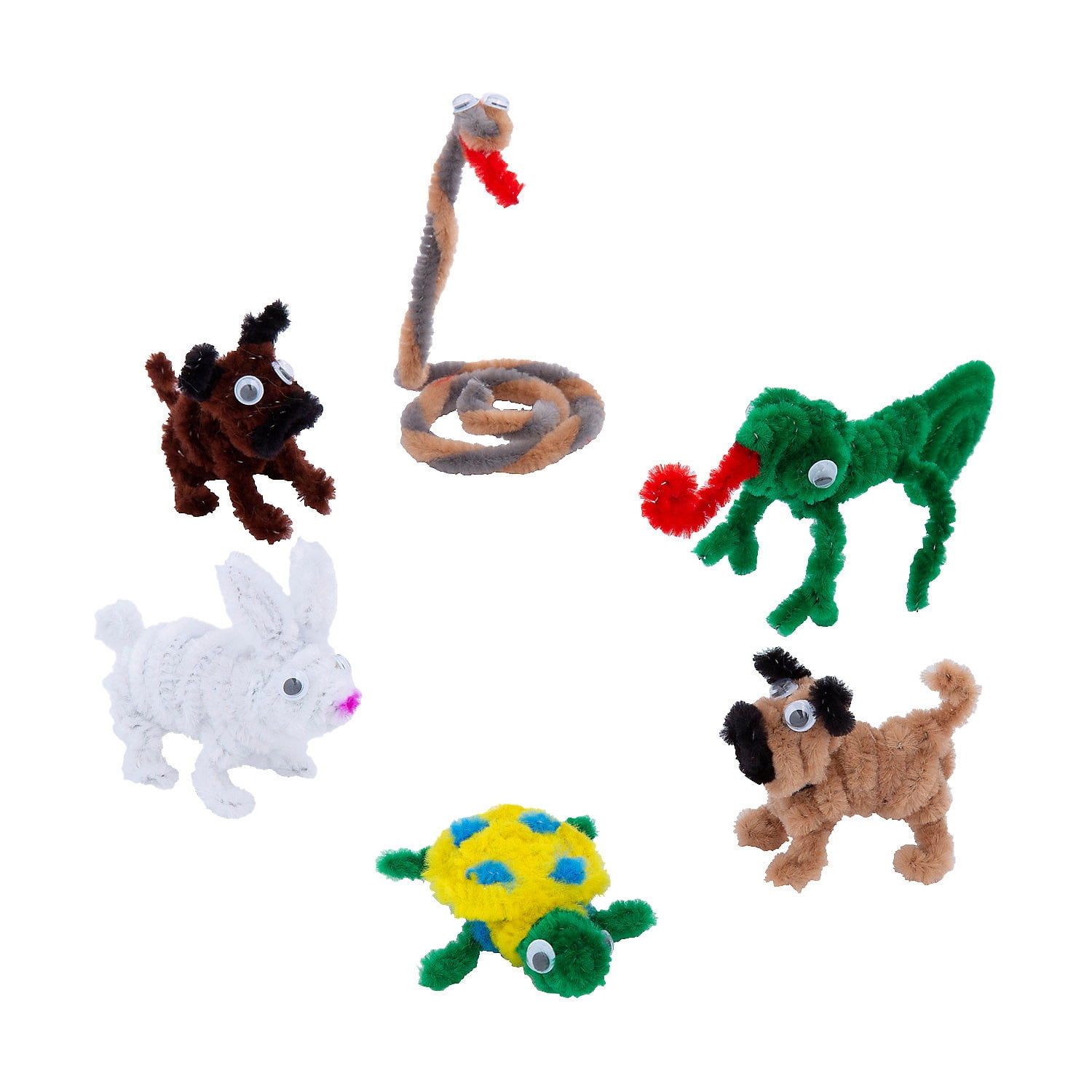 DIY Chenille Stem Animal Supplies, Craft Supplies, Party Supplies, 878 Pieces