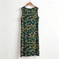 thumbnail image 5 of Uootdi Sleep Dresses for Women Round Neck Sleeveless Small Floral Print Nightgowns Loungewear Casual Style Soft Lightweight Loose Relaxed Fit Sleep Dresses Gift, 5 of 6