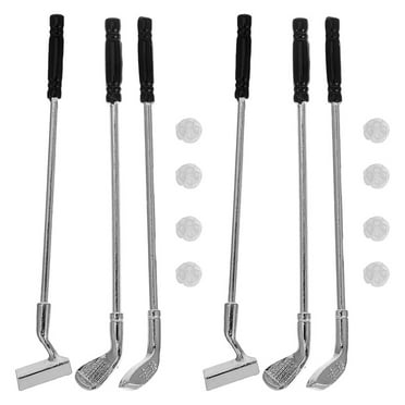 1 Set Miniature Golf Clubs Set Mini Golf Clubs Model Toys Golf Clubs Set Portable Mini Golf Kit Golf Toy Set Outdoor Sport Games Toy Golf Sports Outdoor Toys