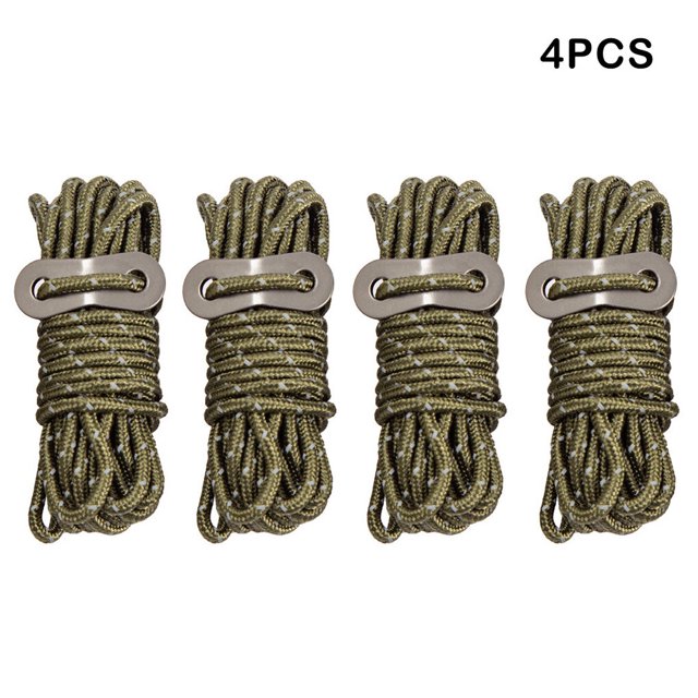 serony 4X Tent Lanyard Reflective Rope Workmanship Camping Wind Cord High-strength Fine Workmanship DIY Prop Universal Outdoor Accessories Replaced Part Gray