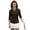 Black & Gold Polka Dot, variant on HUIACONG Cowboy Quick Dry Golf Shirt Women, Quarter Zip Womens 3/4 Sleeve Golf Shirts Fashion Zip Up Collar Women's Golf Polo Shirts for Workout Sports Tennis