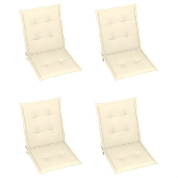 Casafoyer Garden Chair Cushions 4 pcs Cream 39.4"x19.7"x1.6"