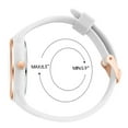 thumbnail image 4 of VAVC Nurse Watch with 24hr Big Dial 40mm Rose Gold Pleated Silicone Strap Watches for Women Medical, 4 of 4